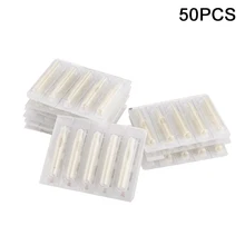 50 шт. 7RT белые одноразовые наконечники для татуировки Трубка для машинки для татуировок чернила для татуажа комплект колпачки для татуажа поставка дефекабль татуировка