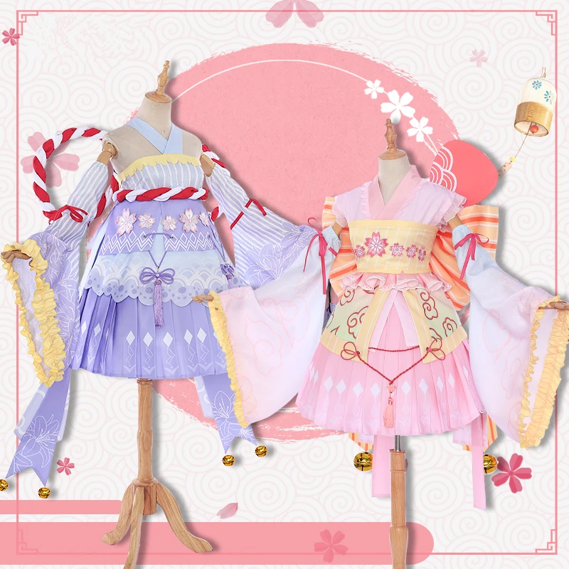 

Anime Card Captor Sakura Japanese Kimono Lolita Dress/Outfit Cosplay Costume Women Halloween Carnaval Free Shipping New 2019.