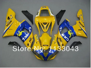 

100%NEW yellow blue fairing kit for Yamaha YZF-R1 00-01 YZF R1 00 01 YZF 1000 R1 2000 2001 #7HS11 E fairings +7gifts