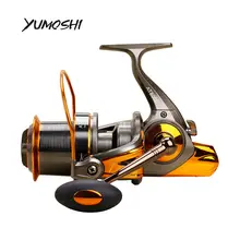 YUMOSHI Рыболовная катушка AT8000/9000 13+ 1BB шариковые подшипники с ЧПУ коромысло морской Спиннинг PC+ ABS левая/правая рука Сменные