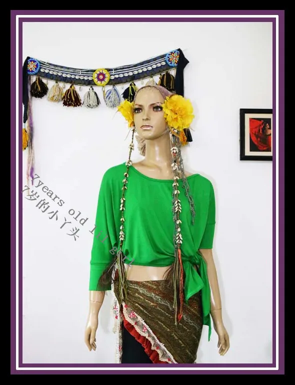 Belly Dance Top Modal Cotton Belly Dance top Dance wear, Yoga wear Tribal Fusion HHK02-08