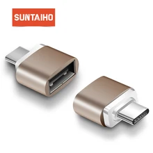 Suntaiho переходник usb type c 2 упак. Тип C адаптер USB OTG C USB Женский конвертер Тип-c на USB для samsung s9 Google Macbook Chromebook Oneplus