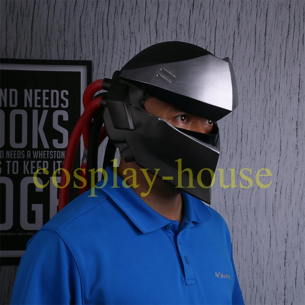 Helmet Over and watch Genji-Blackwatch Mask Nick Cosplay Costumes PVC OW Helmet Game Halloween Party Prop (3)