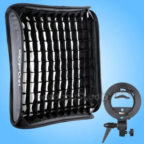

Godox 80 x 80cm 32" Honeycomb Grid Softbox + S-Type Flash Bracket Bowens Mount Kit for Studio Speedlite Photography Photo Video