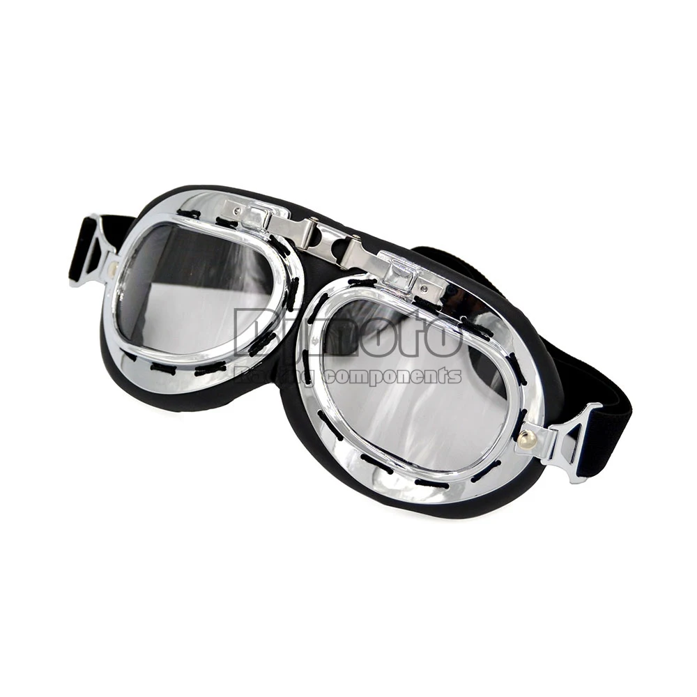 BJMOTO Ретро стиль мотоциклетные очки пыленепроницаемые стимпанк очки черные на открытом воздухе используется Дешевое покрытие спортивные солнцезащитные очки для Harley