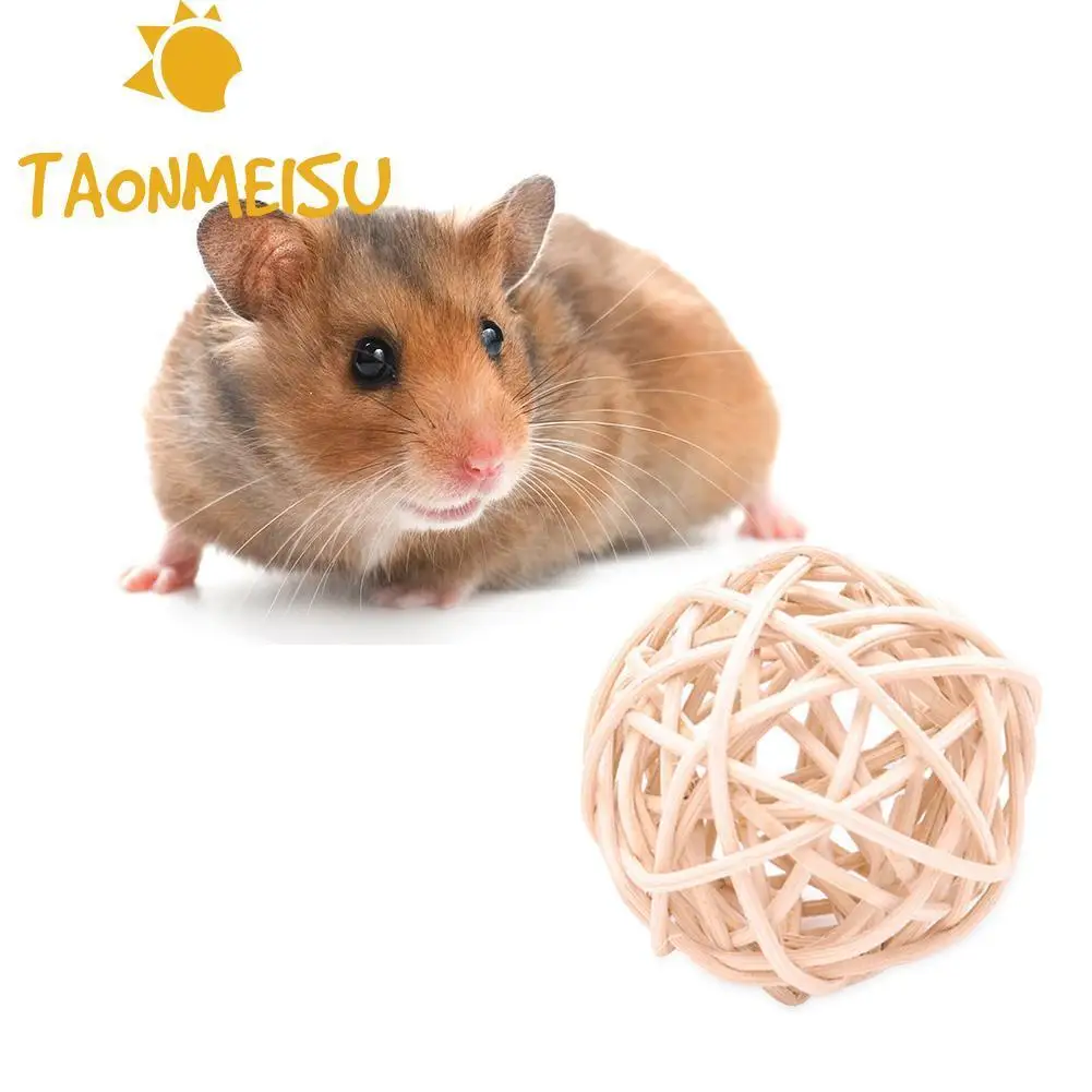 High quality Natural Rattan Ball Rabbit Hamster chewing toys Small