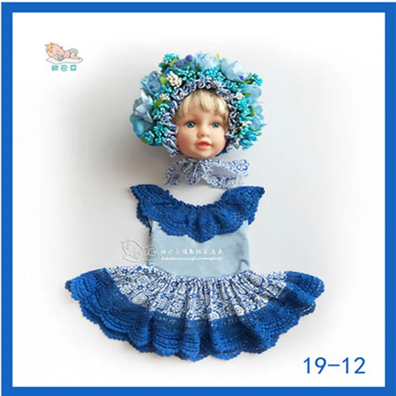 17 baby photography clothing& cap for newborn baby&100 days boy and girl photography studio shooting clothing - Цвет: 17