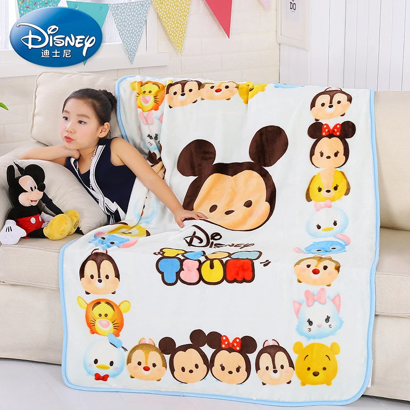 Disney мультфильм Плюшевый Tsum Одеяло 100x140 см коралловый флис детские домашние декорации мягкое теплое одеяло в одной сумке детский подарок на день рождения