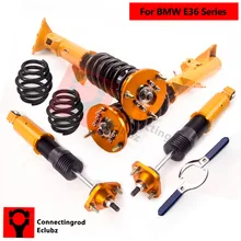 Coilovers Suspensões Kit para BMW 328ic E36 318i 325i 328i Sedan Coupe M3 Amortecedor Amortecedores Ajustáveis Não Redução de Ouro