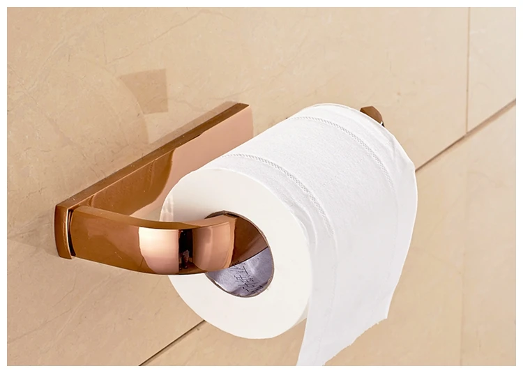 Прочные аксессуары для ванной комнаты золотого цвета, держатель для туалетной бумаги, держатель для рулонной бумаги HY-2208K