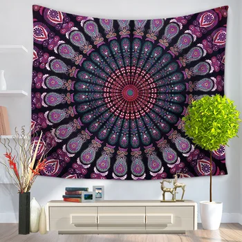 

Bohemian Decor Tapestry Indian Mandala Printed Wall Hanging Bedspread Beach Towel Shawl Bikini Cover Up Camping Sleeping Mat