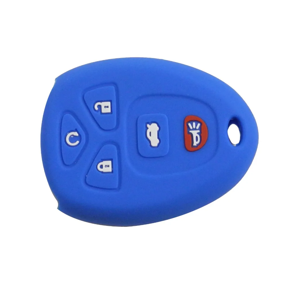 Силиконовый чехол для ключей jingyuqin Buick Enclave La Crosse Chevrolet Impala Suburban 1500 Pontiac Remote 5 кнопок