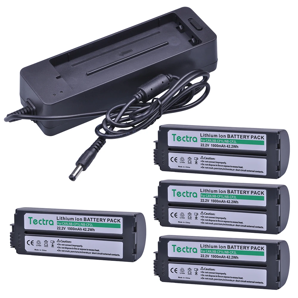 4 x Батарея+ Зарядное устройство для Canon NB-CP2LH, NB-CP2L, NB-CP1L, CP2L, NBCP2L, CG-CP200 и фотопринтеров SELPHY CP800, CP900, CP910