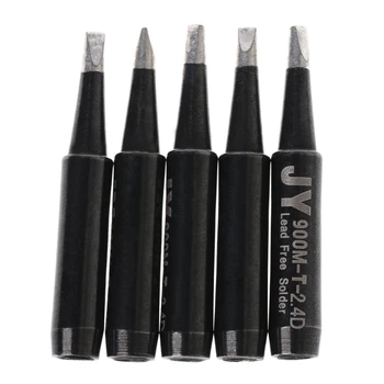

5 Pcs Lead Free Solder Soldering Tip 900M-T-2.4D For Hakko Saike 936 852d+ 909D ESD
