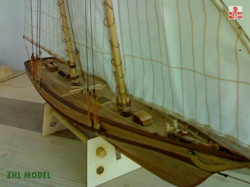 ZHL Американская модель корабль дерево