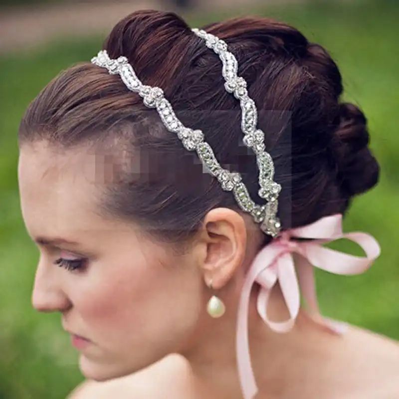 Boho Party Hair Accessories Bridal Rhinestone Headpiece Crystal