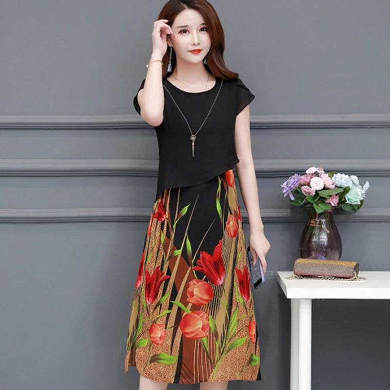 Plus size office ladies dress women 