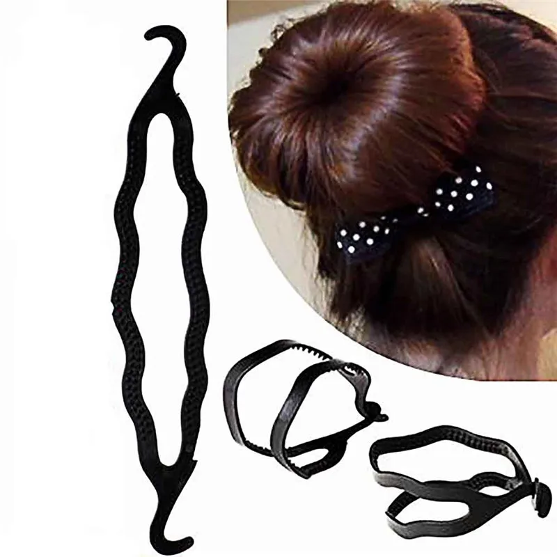 

4pcs Plastic Magic easy Bun Hair Braid Tool Holder Clip hair style maker Braiders Styling Tool