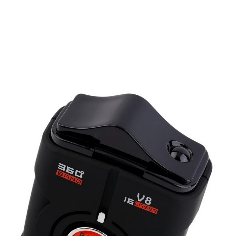 360 Gradi V8 Auto Rilevatore Radar 16 Band Russia/Inglese Versione Display Anti Radar Detector XK NK Ku Ka Laser