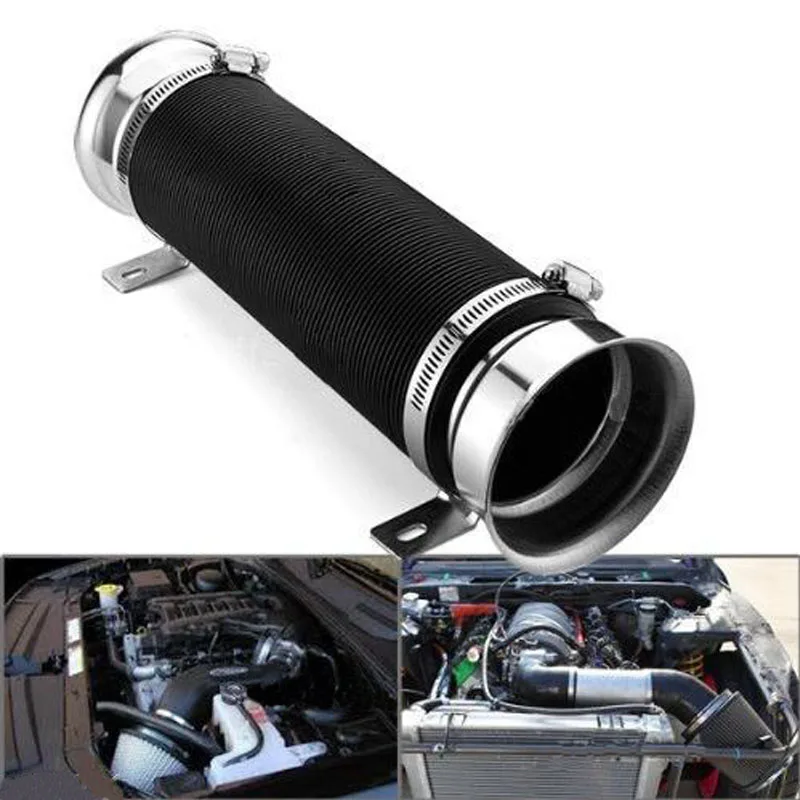 

Dongzhen 1PCS Universal Turbo Kit Washable 3 Inch Adjustable Turbo Car Cold Air Intake Pipe Tube Turbo Intake Pipe For Audi VW
