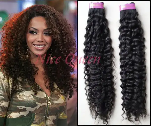 Online Shop Brazilian Deep Weave Remy Hair Curly Beyonce 2012