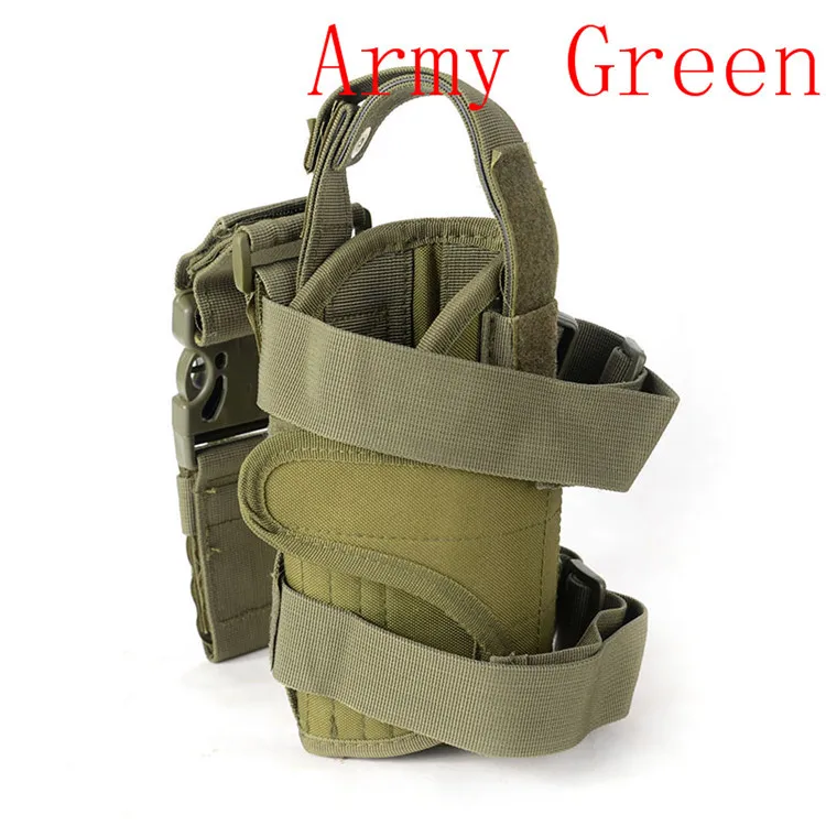Регулируемая тактическая кобура для пистолета, кобура для ног, сумка для страйкбола, Спортивная уличная сумка для оружия GL 17 colt - Цвет: Зеленый цвет