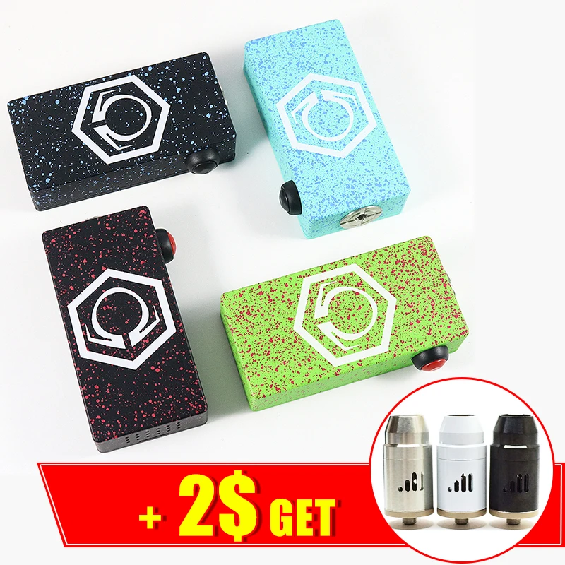 

E-cig Hexohm V3 180W unregulated box mod variable voltage adjustable vaporizer vape mod electronic cigarette box mod