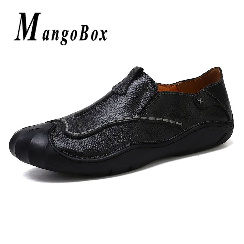 

Leather Shoes Men Breathable Men Shoes Luxury Brand Spring Summer Mens Leather Shoes Brwon Black Mens Loafers Sneakers