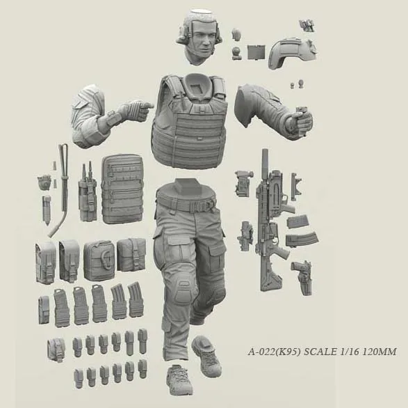 1//16 Resin Figure Model Kit Army Special Forces Soldier unpainted unassembled