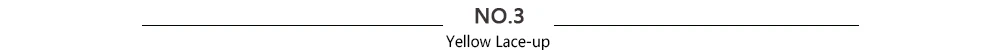 3.Yellow Lace-up