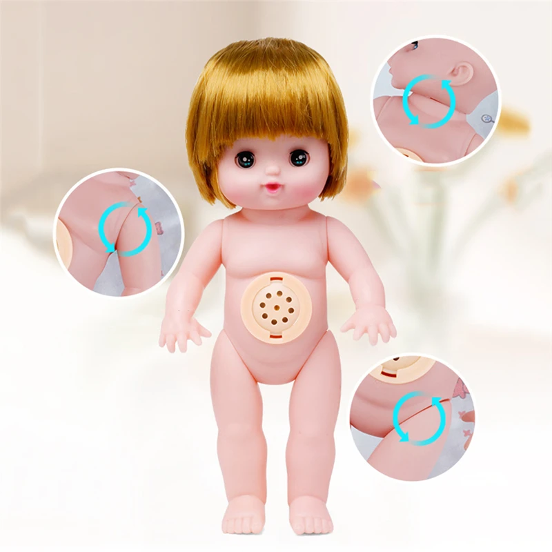 Reborn Toys электрический звук Uttering Baby Doll Поющие песенки бутылочка для кормления кукла образование забавная сопутствующая игрушка Случайная