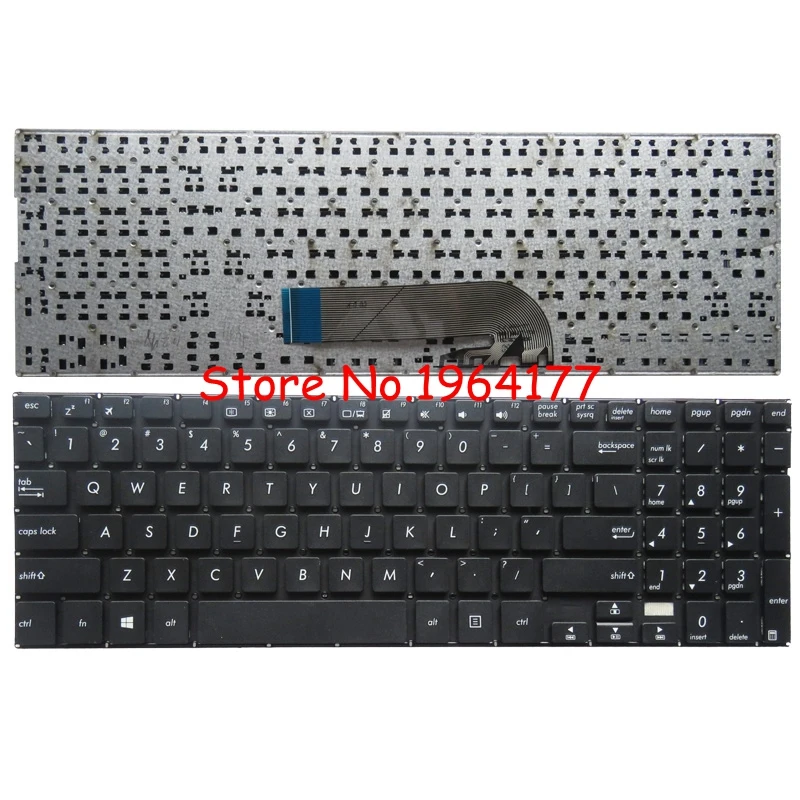 English laptop keyboard for ASUS TP500L TP500LA TP550L TP550LB TP550LU US Layout without frame blac