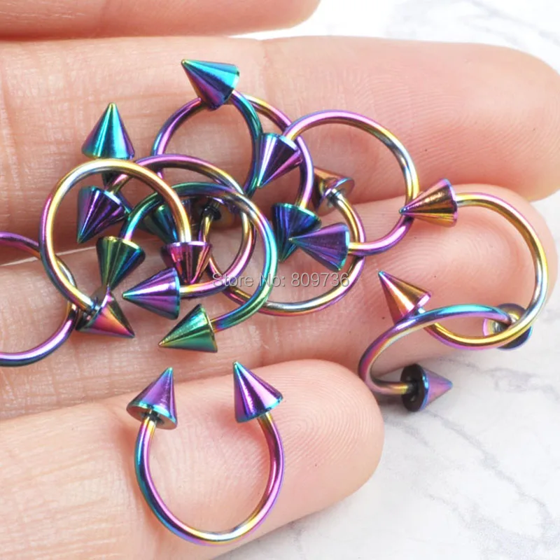 Кольцо для пирсинга носа хирургическая сталь 5 шт.|body piercing jewelry|piercing jewelrylabret lip |