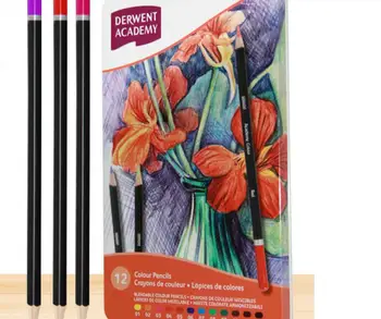 

12/24/36 Non-toxic oily Color Pencils Coloured Drawing Pencil Set Art Supplies for derwent child student art painting