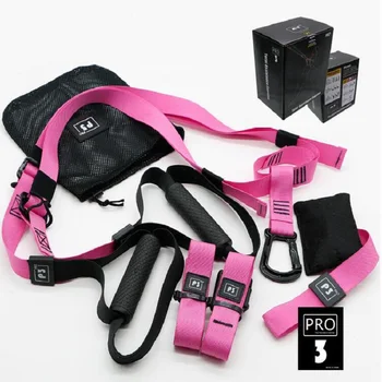 

Household hanging fitness equipment resistance bands Fitness body yoga strap random color