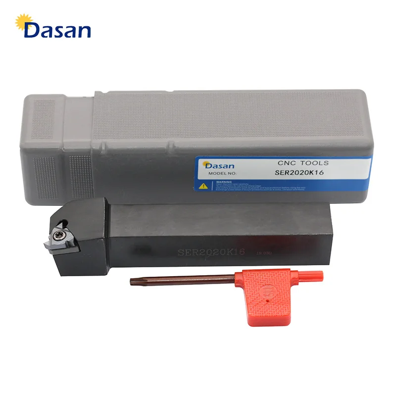 

1pcs SER1010H11 SERSER2020K16 SER1212H16 100 125mm 10pcs 16ER AG60 11ER A60 Carbide Inserts External ThreadingLathe Turning Set