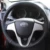 Luminoso Cubierta Del Volante de Cuero cosido A Mano Negro de trigo para Hyundai Solaris Verna I20 Accent