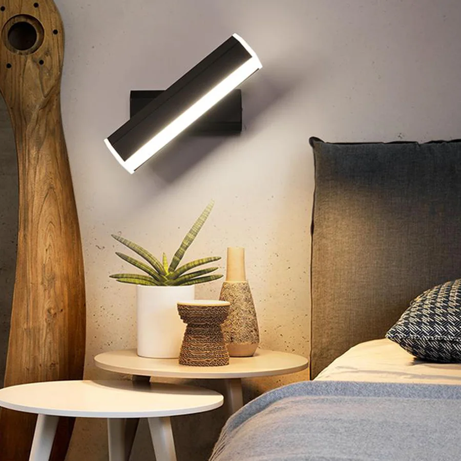 

Thrisdar Rotatable Nordic Minimalist LED Wall Lamps 20CM 35CM Creative Personality bedroom Bedside Study Reading Wall Light