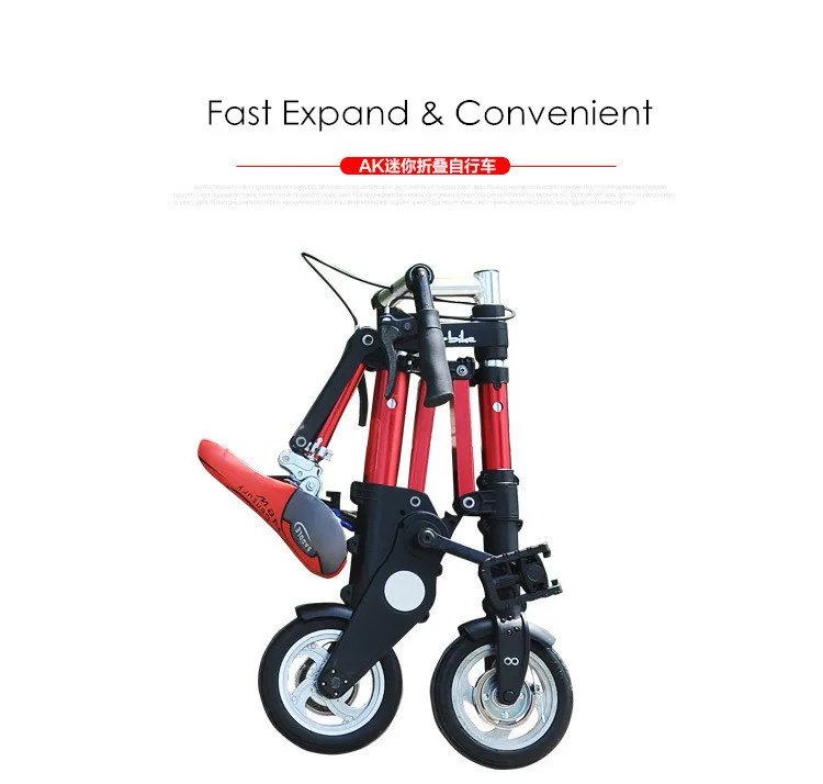 Sale New A-bike unisex 10 inch wheel mini ultra light folding bike subway transit vehicles road bicycle outdoor sports bicicleta 3