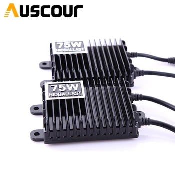 

2pcs 75w AC hid xenon ballast hid conversion kit xenon ballast xenon bulb white color 6000k car headlight auto lamp h1 h7 h8