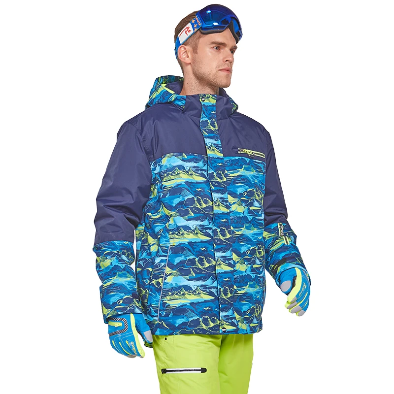 Детектор мужская куртка для сноуборда и лыжного спорта зимний костюм Мужская Уличная теплая водонепроницаемая ветрозащитная дышащая одежда