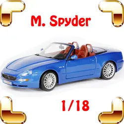 Рождественский подарок Spyder 1/18 металла модели автомобиля коллекции статические окна автомобиля витрина игрушки автомобиля мужские пользу