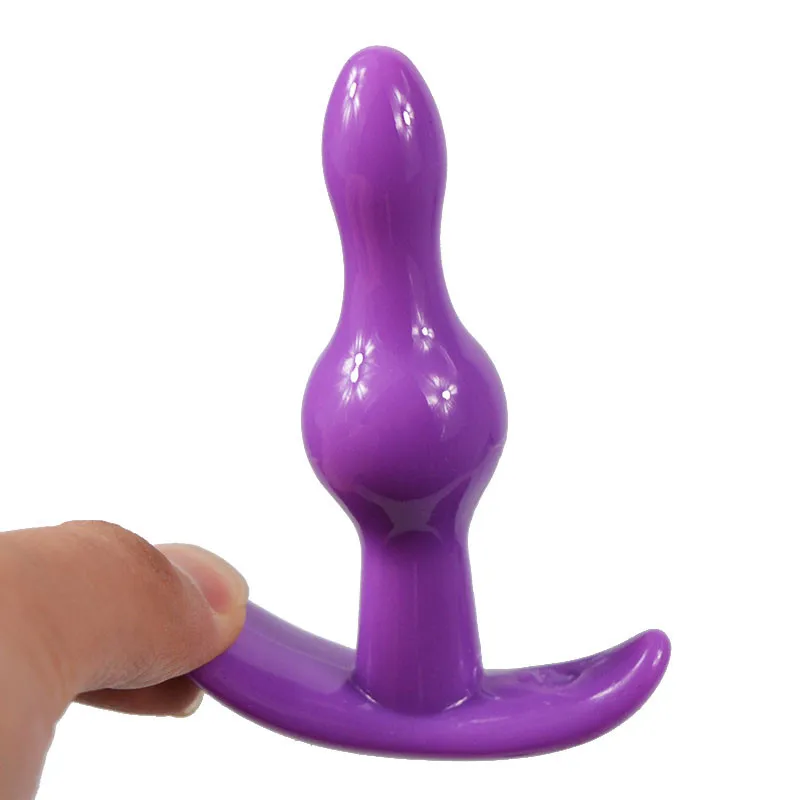 1Pc Mini Flexible Finger Anal Beads Anal Butt Plug G-spot Massager Dildo Plug Silicone Toys for Women8