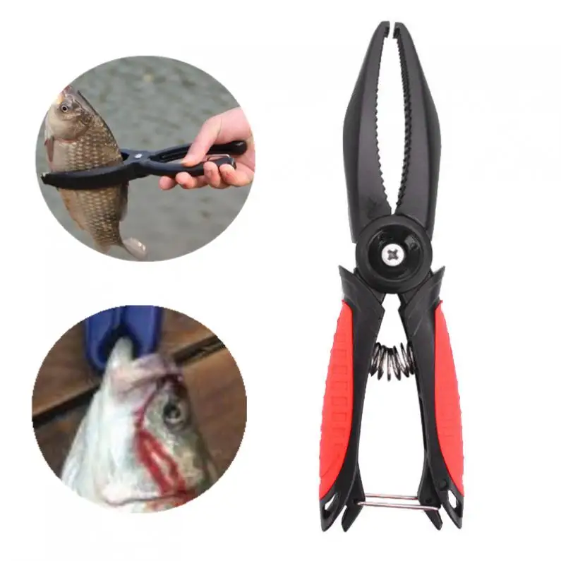 

Ultralight Durable Rubber ABS Fishing Plier Skidproof Fish Clamp Clip Catch Unhooking Device
