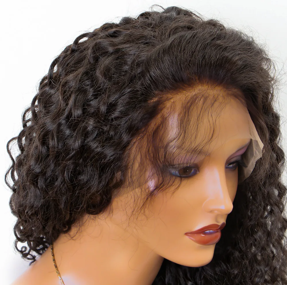 13x6 Синтетические волосы на кружеве кудрявый парик человеческих волос парики для чернокожих Для женщин бразильский Реми Синтетические волосы на кружеве парики из натуральных волос на кружевной основе полный конец Али Bliss парик