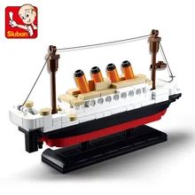 B0576 194 pcs Cidade RMS Titanic Titanic Navio Barco Modelo de Blocos de construção ILUMINAR Figura de Ação Brinquedos para Crianças Compatível legoe