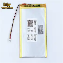 Разъем 1,0-4 P 4075110 3,7 V 4000 mah планшетный ПК lipo аккумулятор в аккумуляторных батареях с полной емкостью