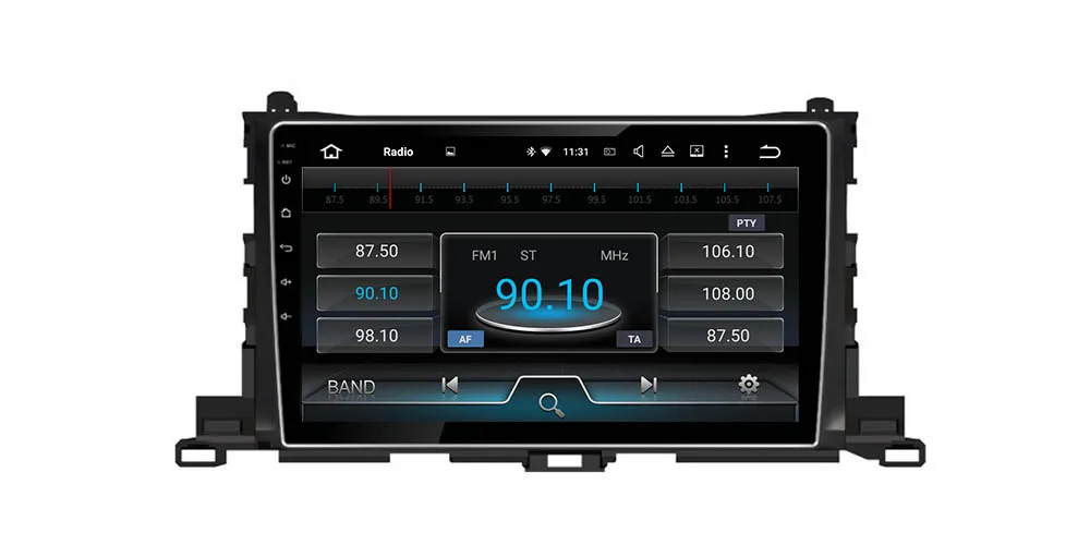 IPS Android 2 DIN Car DVD GPS For Toyota Highlander XU50 2014~2017 Navigation multimedia player Stereo radio WiFi system 7