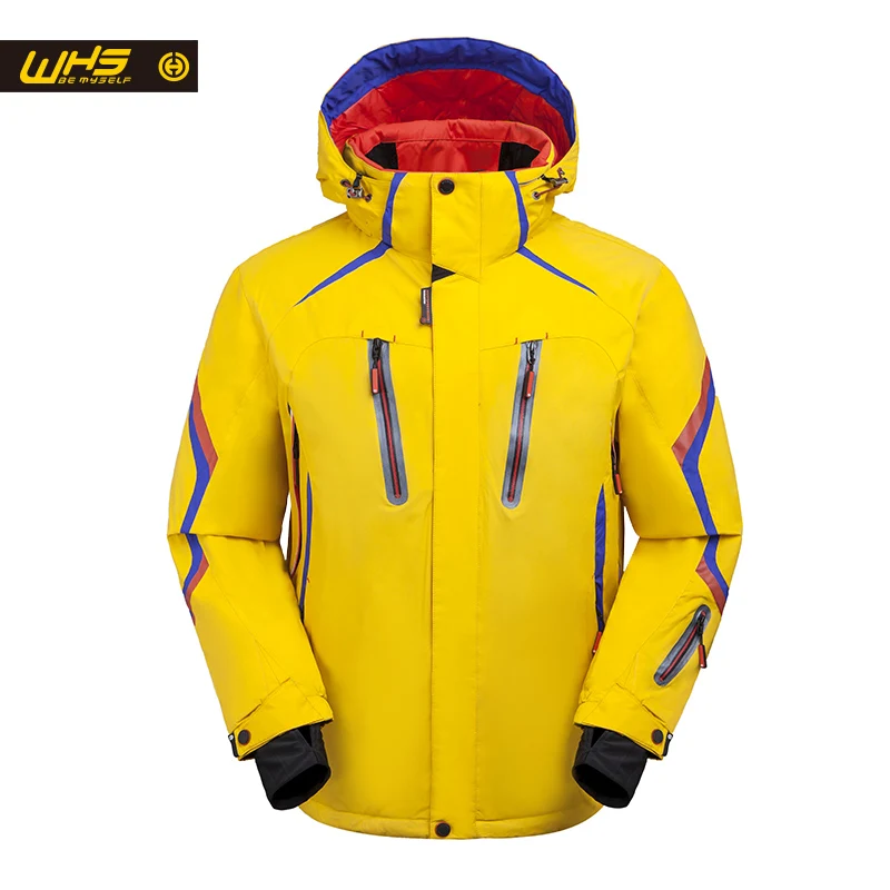 WHS Ski Jacket men windproof warm coat male waterproof snowboard jacket