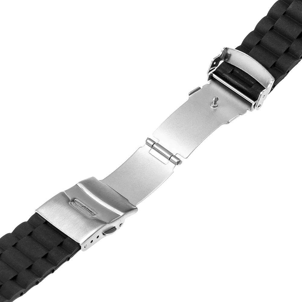 Силиконовый резиновый ремешок для часов Garmin Fenix 5S/5/Epix/Vivoactive HR стальной ремень